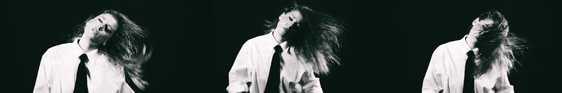 Silvana Peres em três momentos, de camisa branca e gravata, a preto e branco